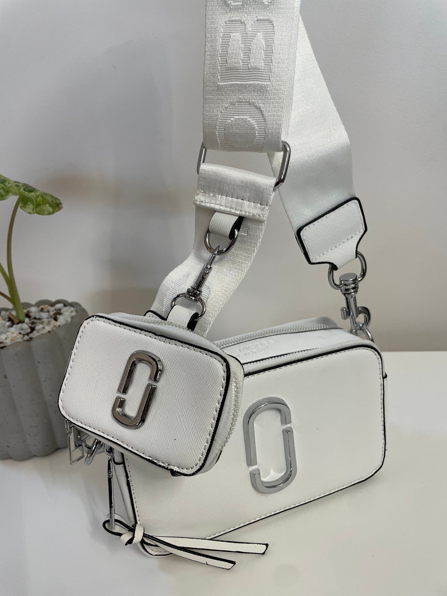 Bandolera blanca MJ premium